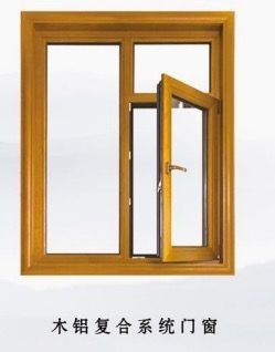 Transferência de madeira porta impermeável e janela da liga de alumínio de 6000 séries